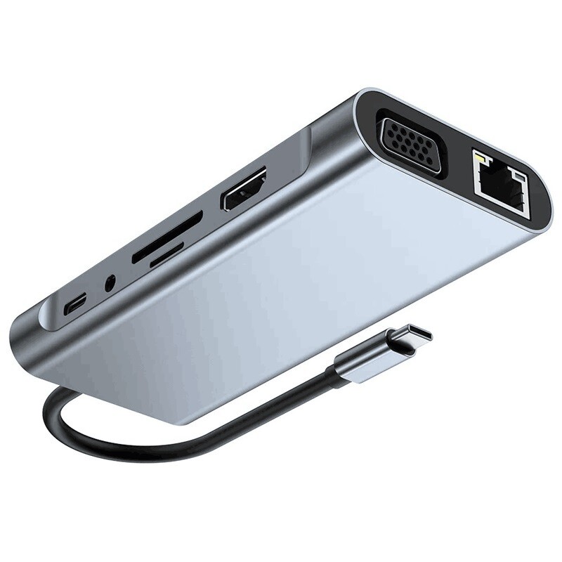 11u1 USB C priključna stanica 4K Tip C na HDMI HDMI HUB Adapter Splitter Tip 3 0 RJ45 Extension Koncentrator Dock Hubs Laptop