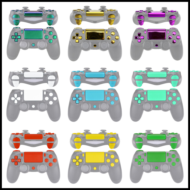 eXtremeRate Prilagođeni puni set gumba L1R1 L2R2 Dpad Home Share Opcije s alatima za PS4 Slim Pro kontroler CUH-ZCT2