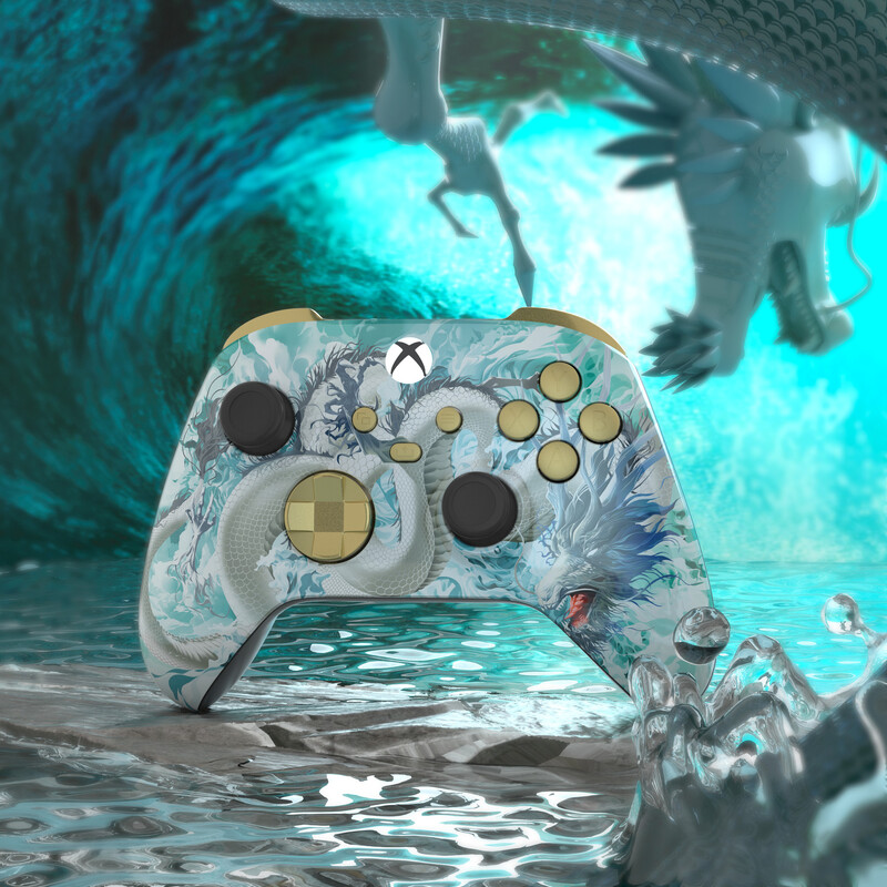 eXtremeRate prednja ploča s prilagođenim uzorkom, mekana ručka s prednjim kućištem, kućište za Xbox Series X/S (Xbox Core) kontroler