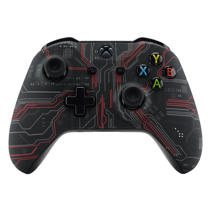 eXtremeRate soft touch gornji poklopac s uzorkom, prednje kućište, školjkasta torbica za Xbox One X i One S kontroler, model 1708