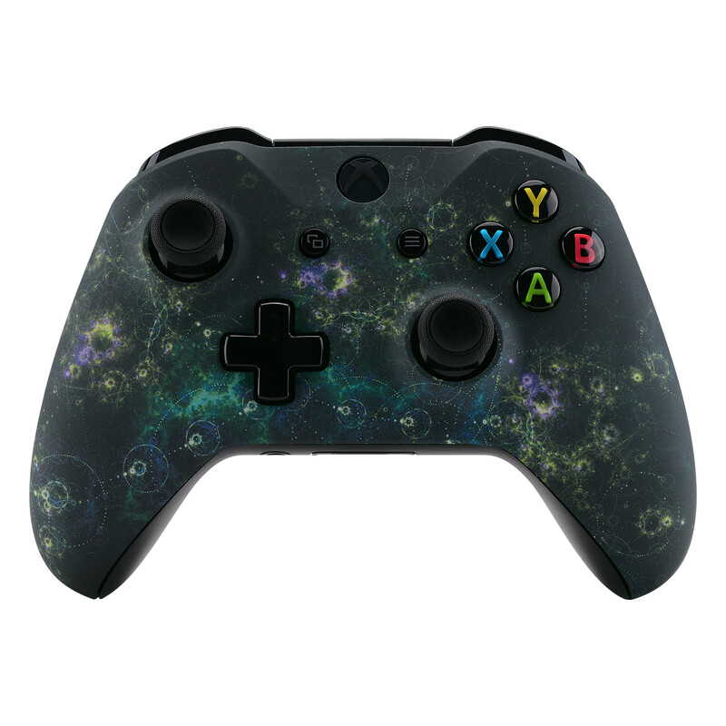 eXtremeRate soft touch gornji poklopac s uzorkom, prednje kućište, školjkasta torbica za Xbox One X i One S kontroler, model 1708