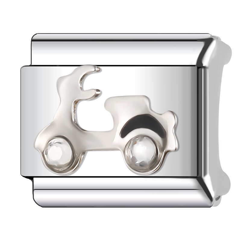 Karštas tarpvalstybinis išpardavimas 9 mm vienos dalies derinio modulinė apyrankė „pasidaryk pats“ rankų apdaila itališko stiliaus klasikinis modelis