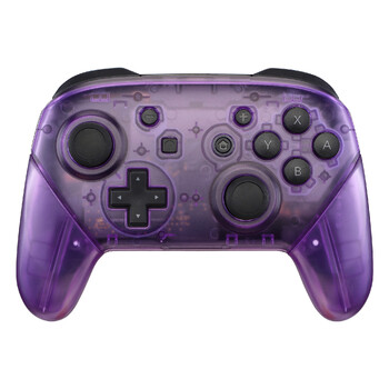 eXtremeRate Full Set περίβλημα για χειριστήριο NS Switch Pro, Πίσω πλάκα πρόσοψης με λαβές - Διαφανές Seires