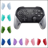 eXtremeRate Transparent Clear Replacement Handle Grips Shell за контролер Nintendo Switch Pro - различни цветове