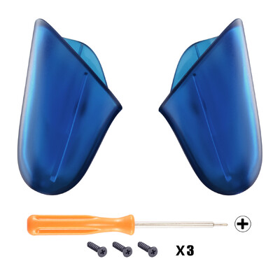 eXtremeRate Transparent Clear Replacement Handle Grips Shell за контролер Nintendo Switch Pro - различни цветове