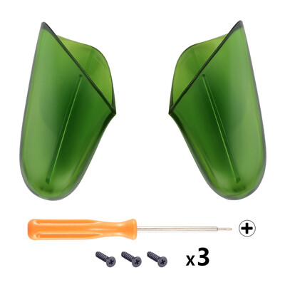 eXtremeRate Transparent Clear Replacement Handle Grips Shell за контролер Nintendo Switch Pro - различни цветове