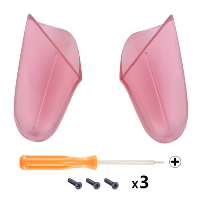 eXtremeRate Transparent Clear Replacement Handle Grips Shell за контролер Nintendo Switch Pro - различни цветове