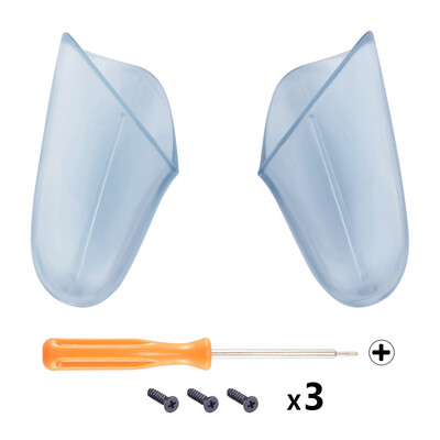 eXtremeRate Transparent Clear Replacement Handle Grips Shell за контролер Nintendo Switch Pro - различни цветове