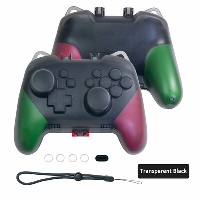 Transparent Clear Crystal Case Controller, zaštitni poklopac, školjka ručke s priključkom za punjenje za Nintendo Switch Pro kontroler