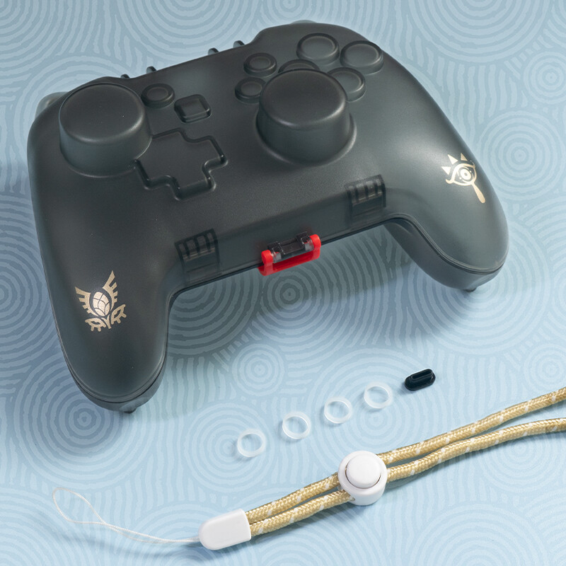 Transparent Clear Crystal Case Controller, zaštitni poklopac, školjka ručke s priključkom za punjenje za Nintendo Switch Pro kontroler