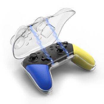 IINE L963 Transparent for Switch Pro Controller Storage Case Μαγνητικό κλείσιμο Ανθεκτικό στην πίεση