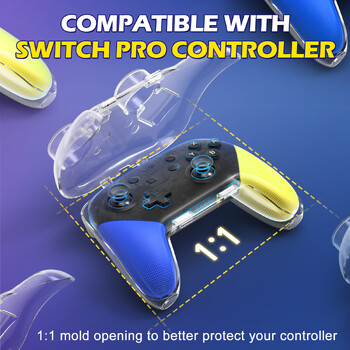 IINE L963 Transparent for Switch Pro Controller Storage Case Μαγνητικό κλείσιμο Ανθεκτικό στην πίεση