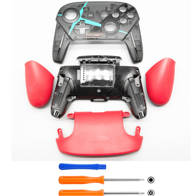 Za Nintendo Switch Pro kontroler DIY prednja ploča, stražnja ploča, ručke NS Pro, zamjenska ručka, kućište, poklopac školjke, dijelovi za popravak, alati