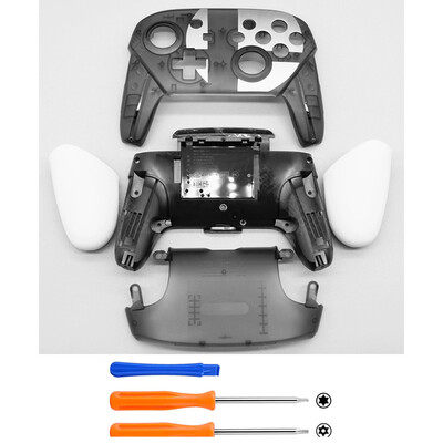 Za Nintendo Switch Pro kontroler DIY prednja ploča, stražnja ploča, ručke NS Pro, zamjenska ručka, kućište, poklopac školjke, dijelovi za popravak, alati