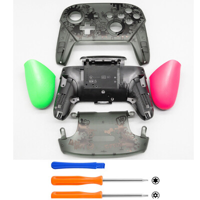 Za Nintendo Switch Pro kontroler DIY prednja ploča, stražnja ploča, ručke NS Pro, zamjenska ručka, kućište, poklopac školjke, dijelovi za popravak, alati