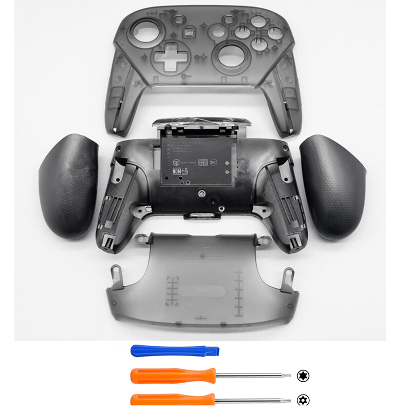 Za Nintendo Switch Pro kontroler DIY prednja ploča, stražnja ploča, ručke NS Pro, zamjenska ručka, kućište, poklopac školjke, dijelovi za popravak, alati