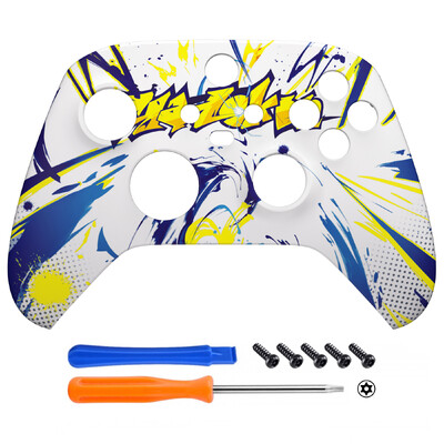 eXtremeRate prednja ploča s prilagođenim uzorkom, mekana ručka s prednjim kućištem, kućište za Xbox Series X/S (Xbox Core) kontroler