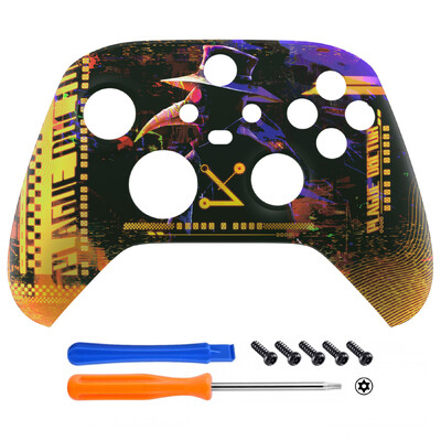 eXtremeRate prednja ploča s prilagođenim uzorkom, mekana ručka s prednjim kućištem, kućište za Xbox Series X/S (Xbox Core) kontroler