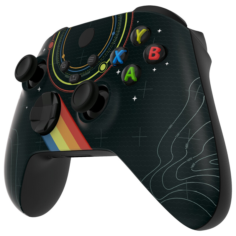 eXtremeRate prednja ploča s prilagođenim uzorkom, mekana ručka s prednjim kućištem, kućište za Xbox Series X/S (Xbox Core) kontroler