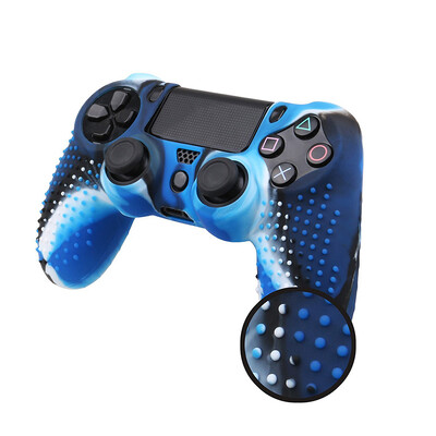 Камуфлажна силиконова гума Skin Grip Cover Case за PS4 PlayStation 4 контролер 7.09x4.33 инча 1 бр.