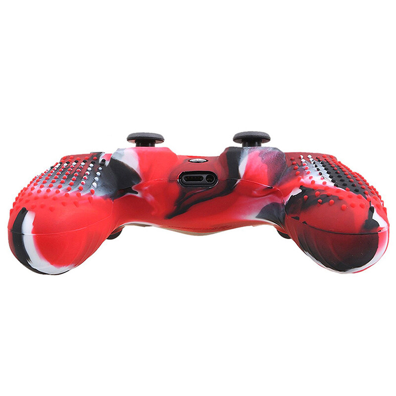 Камуфлажна силиконова гума Skin Grip Cover Case за PS4 PlayStation 4 контролер 7.09x4.33 инча 1 бр.