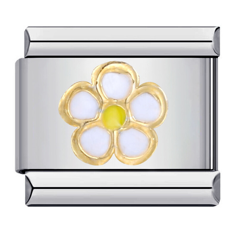 Itāļu nerūsējošā tērauda moduļu rokassprādze, apzeltīta štancēšanas raksts, piloša eļļa, DIY elastīga, personalizēta ķēde ar siksnu