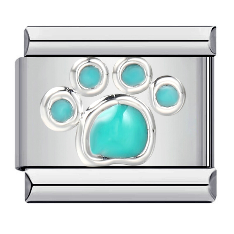 Itāļu nerūsējošā tērauda moduļu rokassprādze, apzeltīta štancēšanas raksts, piloša eļļa, DIY elastīga, personalizēta ķēde ar siksnu