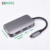4-U-1 USB HUB 3.0 USB C HUB Dock Station 5Gbps prijenos velikom brzinom USB razdjelnik tipa C na USB OTG adapter za Macbook Pro