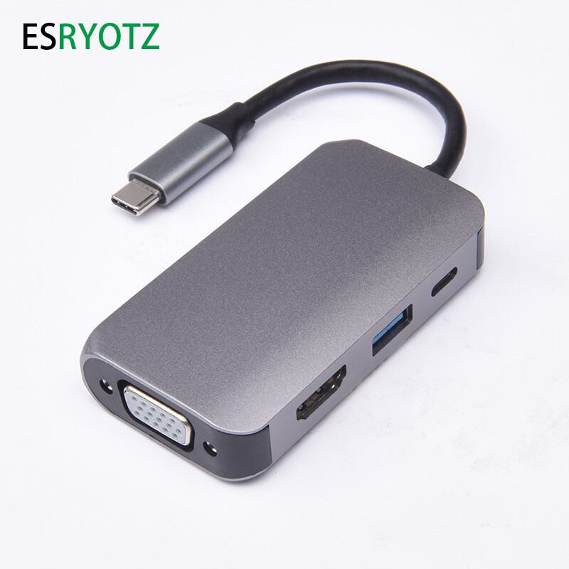 4-U-1 USB HUB 3.0 USB C HUB Dock Station 5Gbps prijenos velikom brzinom USB razdjelnik tipa C na USB OTG adapter za Macbook Pro