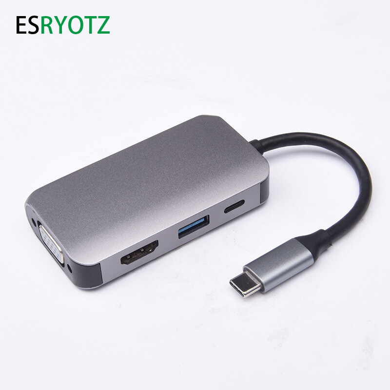 4-U-1 USB HUB 3.0 USB C HUB Dock Station 5Gbps prijenos velikom brzinom USB razdjelnik tipa C na USB OTG adapter za Macbook Pro