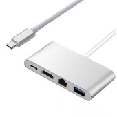 Četri vienā Dock TypeC Hub HD4K HD mobilais klēpjdators Daudzfunkcionāls USB C doks 4-in-1