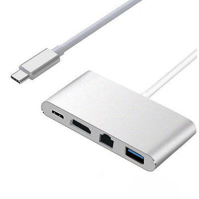 Četri vienā Dock TypeC Hub HD4K HD mobilais klēpjdators Daudzfunkcionāls USB C doks 4-in-1