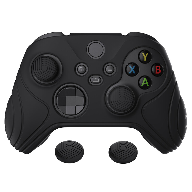 PlayVital Samurai Edition Anti-slip Grip Силиконов защитен калъф за кожа за безжичен контролер Xbox Core с капачки за палци