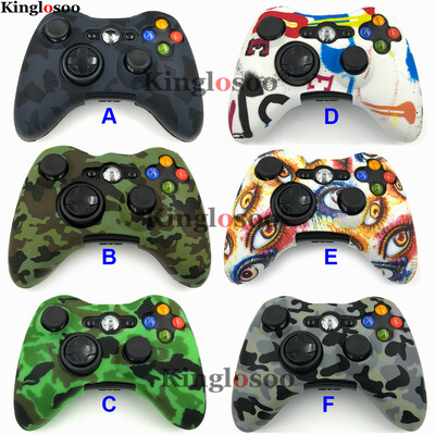 Camouflage Camo Controller odos guminis dėklas silikono gelio minkštas rankovių apsauginis dangtelis, skirtas Xbox 360 žaidimų kilimėliui