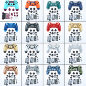 Gamepad Shell DIY kontroler Cijeli set kućišta, zamjena poklopca kućišta za Sony PS4 Pro JDS040 JDM-040 kontroler s gumbima