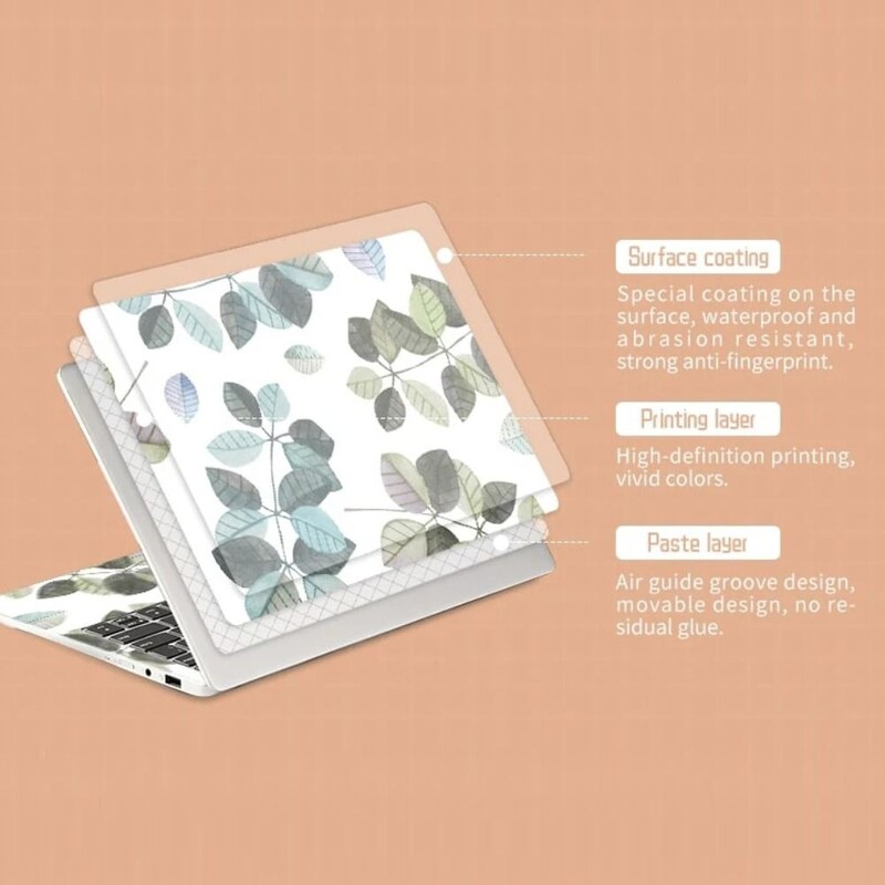 DIY naljepnice za prijenosna računala Skins Otvori za ventilaciju A+C strana Dekor za prijenosno računalo 15 inča za Macbook / HP / Dell / Lenovo / Acer / ASUS