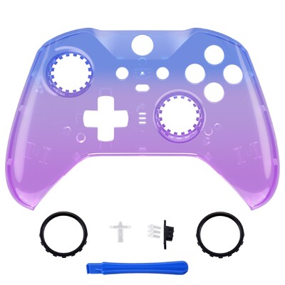 eXtremeRate zamjensko kućište s prednjim kućištem za Xbox One Elite Series 2 kontroler model 1797 - prozirna i jedna serija