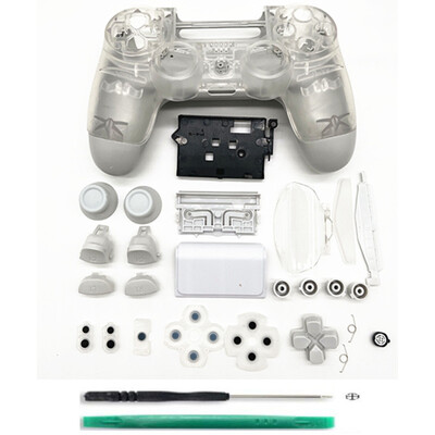 Za PS4 Pro JDM-050 JDM-055 Prozirno kućište kontrolera od tvrde plastike Tipke Zamjenska školjka Gamepad JDS-055 JDS-050