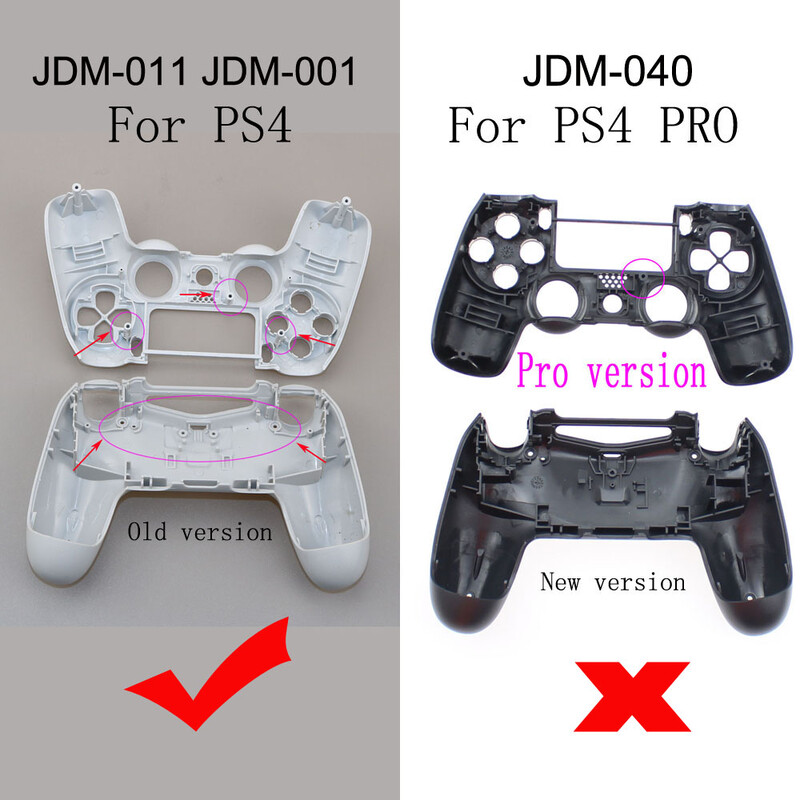 1 KOM Plastična tvrda školjka za Sony za PS4 JDM-010 JDM-001 Poklopac kućišta kontrolera Zaštitna kožna torbica