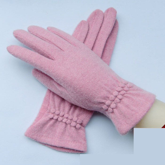 Tople podebljane ženske rukavice za proljeće, jesen i zimu, moderne korejske rukavice od kašmira sa ekranom osjetljivim na dodir za biciklizam na veliko od proizvođača