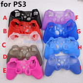 PS3 valdiklio žaidimų pulto silikoninės guminės odos dėklo apsauginis dangtelis, skirtas Playstation 3 vairasvirtės pakeitimo priedams