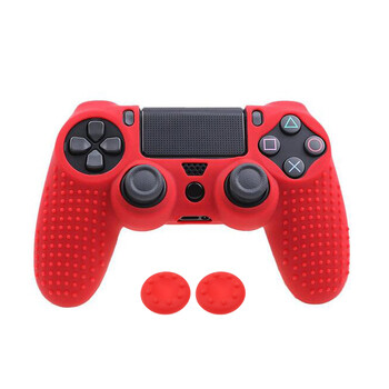 JCD Силиконов камуфлажен защитен кожен калъф за Sony PS4 DS4 Pro Slim Controller Дръжки за палци Капачки за джойстик