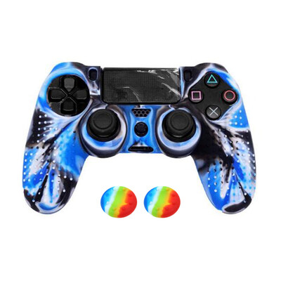 JCD silikonska kamuflažna zaštitna torbica za Sony PS4 DS4 Pro Slim kontroler Ručke za palac Čepovi joysticka