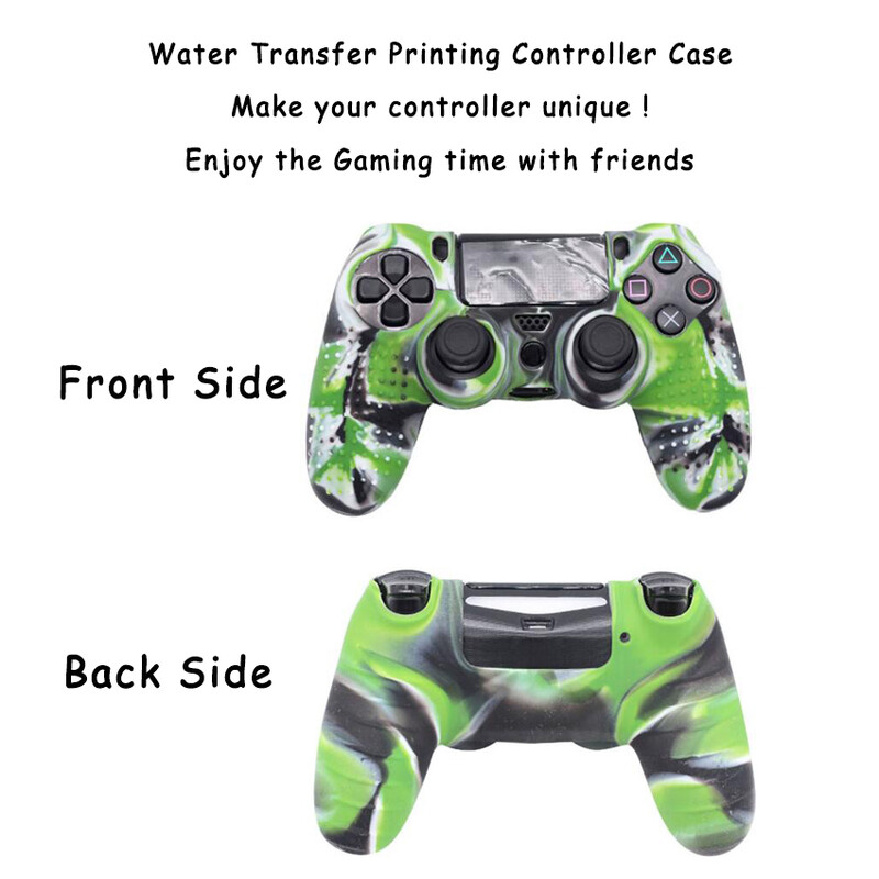 JCD silikonska kamuflažna zaštitna torbica za Sony PS4 DS4 Pro Slim kontroler Ručke za palac Čepovi joysticka