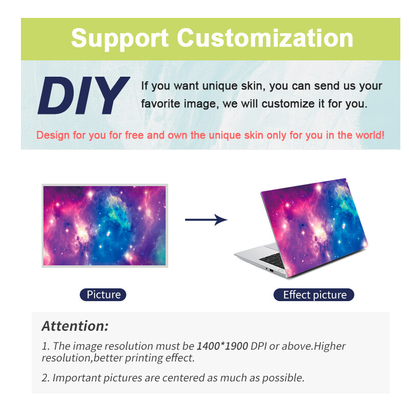 HRH 2 u 1 Zvjezdano nebo Dizajn Laptop Skin Decal DIY Stickers Guard 11/12/13/14/15/16 inča za MacBook za HP za Dell za Lenovo