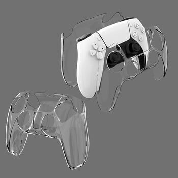 Clear Hard Case Protective Cover for PS5 DualSense Skin Shell Ultra Slim Transparent Cover for Sony PlayStation 5 Controller