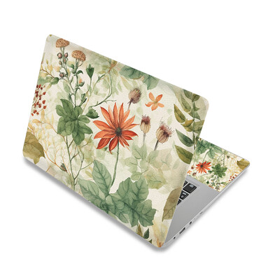 Cvjetna naljepnica za kožu prijenosnog računala Univerzalna naljepnica za kožu prijenosnog računala Art Protector Cover Decal PVC Odgovara za 13,3" 14" 15,6" 17"