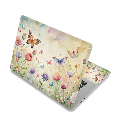 Cvjetna naljepnica za kožu prijenosnog računala Univerzalna naljepnica za kožu prijenosnog računala Art Protector Cover Decal PVC Odgovara za 13,3" 14" 15,6" 17"