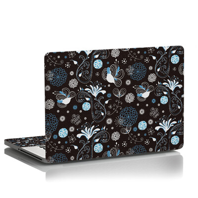 Cvjetna naljepnica za kožu prijenosnog računala Univerzalna naljepnica za kožu prijenosnog računala Art Protector Cover Decal PVC Odgovara za 13,3" 14" 15,6" 17"