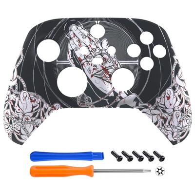 eXtremeRate mīksta pieskāriena rokturis priekšējais korpuss korpusa korpusa daļas priekšpuse Xbox Series X/S (Xbox Core) kontrolierim — Mythic Series